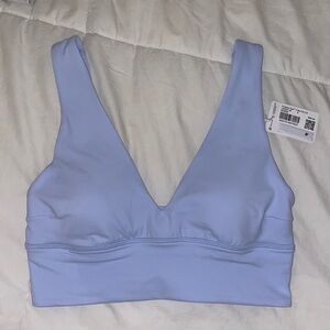 NWT lululemon Align V-Neck bra C/D windmill light blue